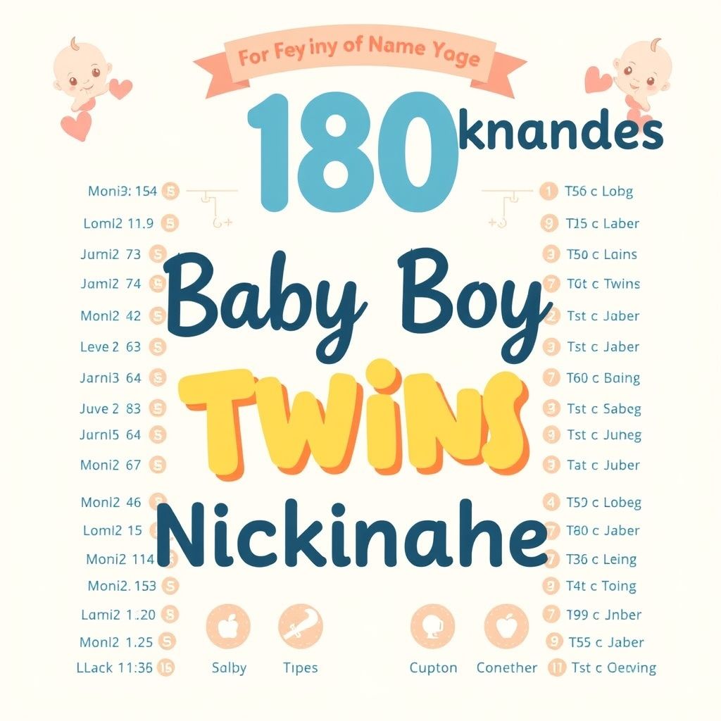 แนวทางการตั้งชื่อเล่นลูกแฝดชาย 180 ชื่อที่น่าจดจำ